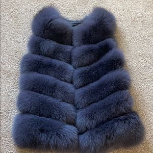 Fox fur vest